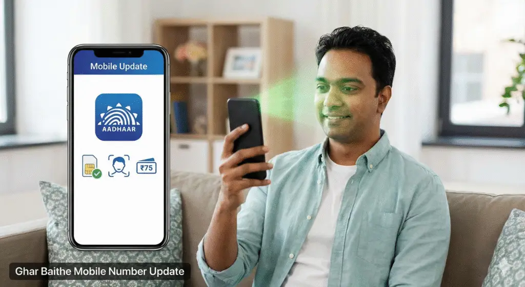 adhaar mobile number update image