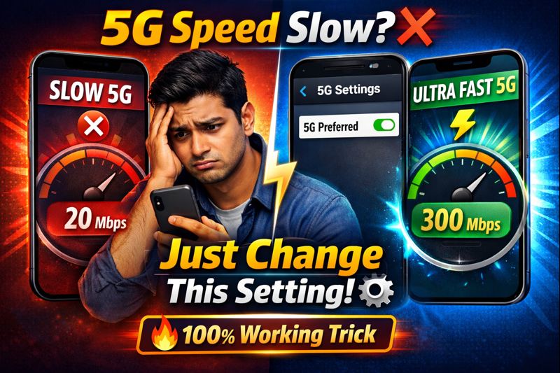 How to fix slow 5g speed problem on Android mobile