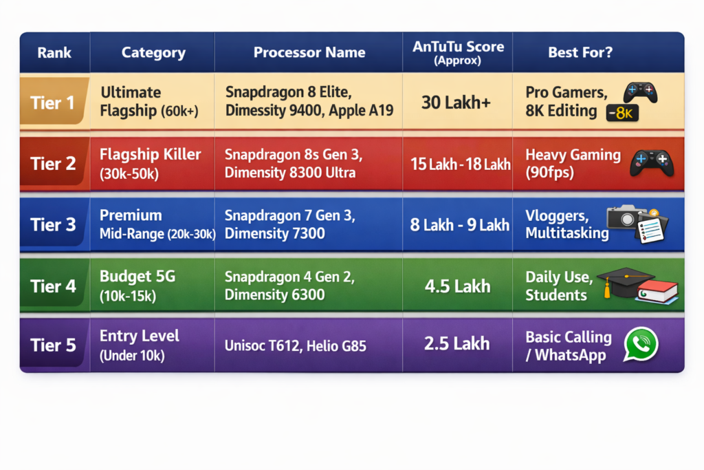 mobile processor ranking list 2026 best smartphone cpu comparison-2