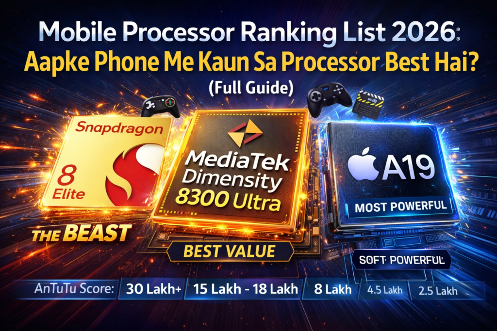 mobile processor ranking list 2026 best smartphone cpu comparison